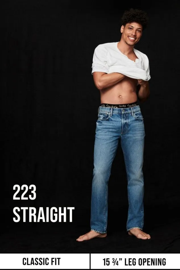 Lucky Brand 223 Straight Advanced Stretch Jean Ocala Men Jeans