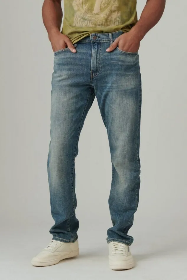 Lucky Brand 410 Athletic Straight Jean Meanders Men Jeans