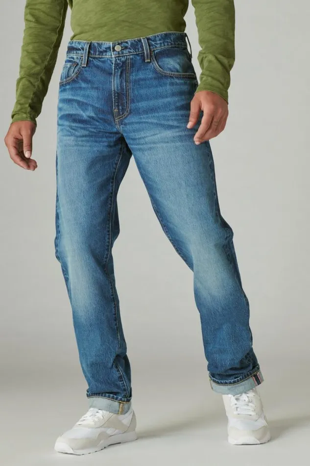 Lucky Brand 410 Athletic Straight Made In The Usa Selvedge Jean Rowan Men Jeans