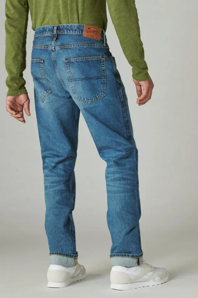 Lucky Brand 410 Athletic Straight Made In The Usa Selvedge Jean Rowan Men Jeans