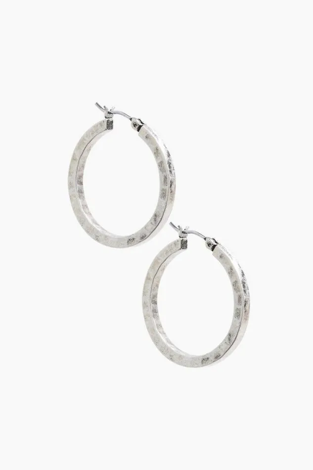Lucky Brand 43small Round Hoop Earrings Silver Women Jewelry