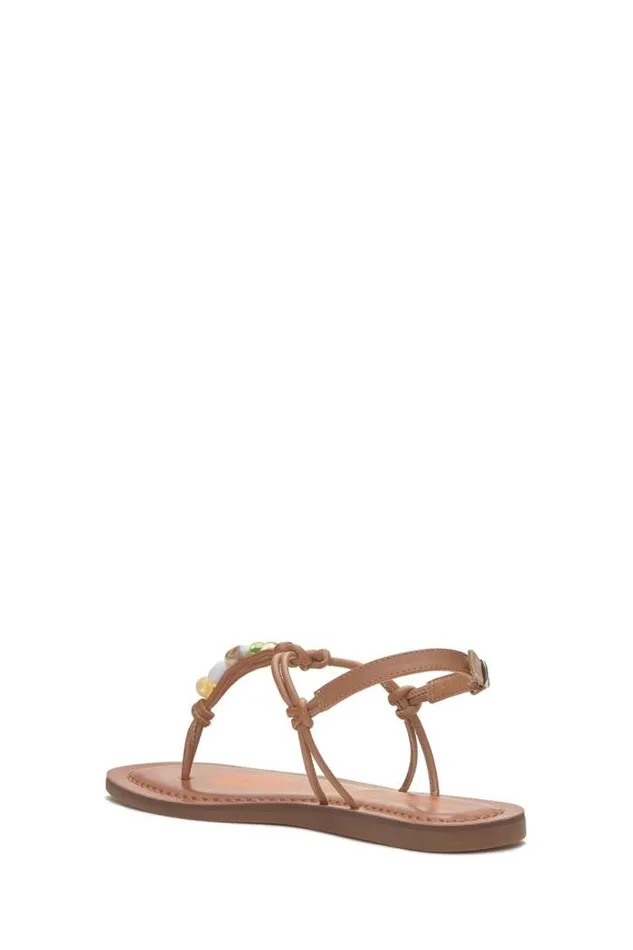 Lucky Brand Beiwen Strappy Shell Sandal Open Brownrust Women Shoes