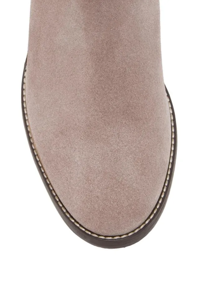 Lucky Brand Bitsie Ruched Boot Camel Women Shoes