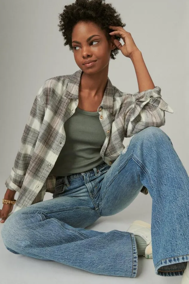 Lucky Brand Boyfriend Flare Easy Like Sunday Dt Women Jeans