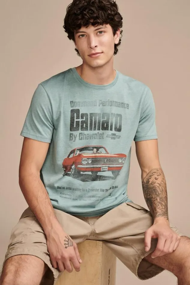 Lucky Brand Camaro Ad Arctic Men Graphic Tees