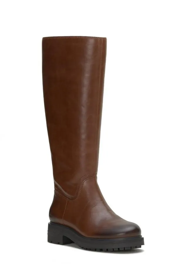 Lucky Brand Cirila Tall Boot Dark Brown Women Shoes