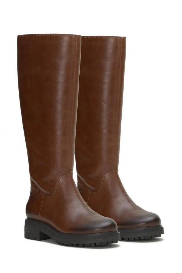 Lucky Brand Cirila Tall Boot Dark Brown Women Shoes