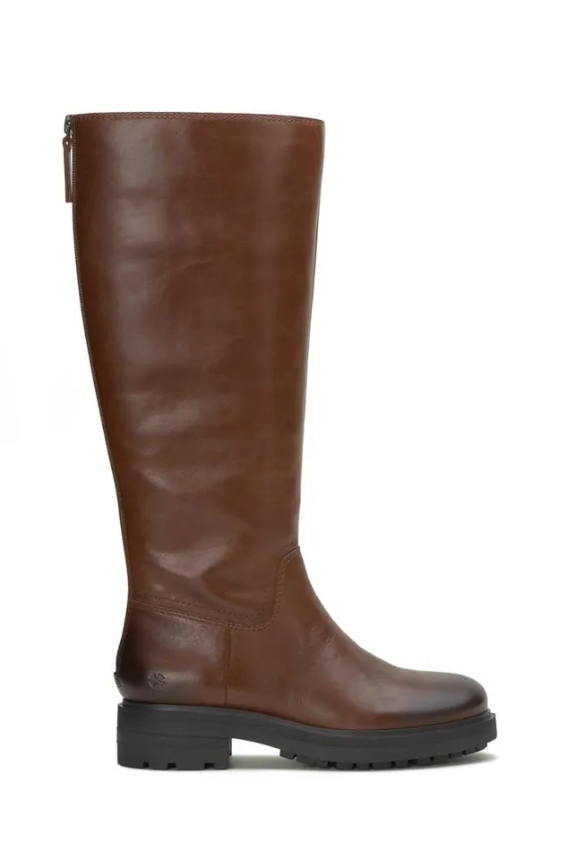 Lucky Brand Cirila Tall Boot Dark Brown Women Shoes
