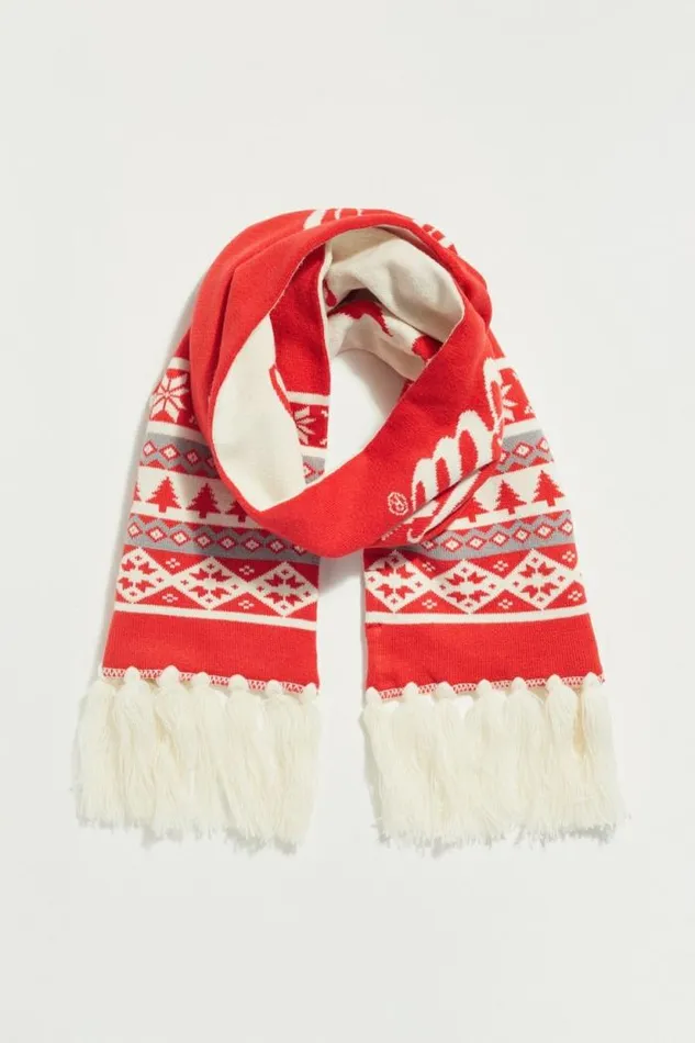 Lucky Brand Coca Cola Fair Isle Scarf Multi Women Scarves and Bandanas