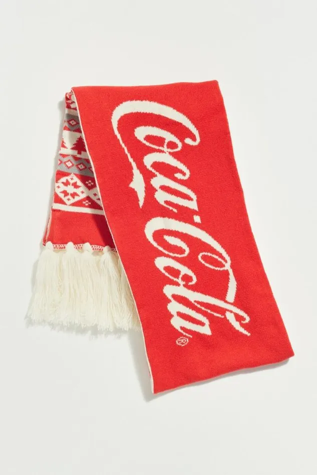 Lucky Brand Coca Cola Fair Isle Scarf Multi Women Scarves and Bandanas Lucky Brand Coca Cola Fair Isle Scarf Multi Women Scarves and Bandanas