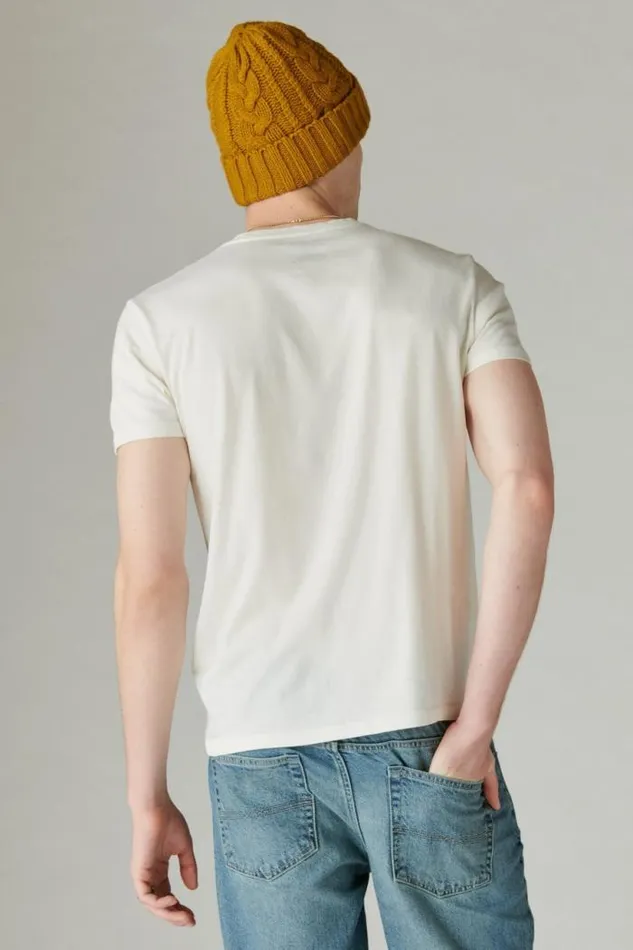 Lucky Brand Hendrix Album Tee Marshmallow Men Graphic Tees