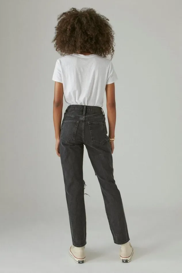 Lucky Brand High Rise Drew Mom Meteor Dest Women Jeans