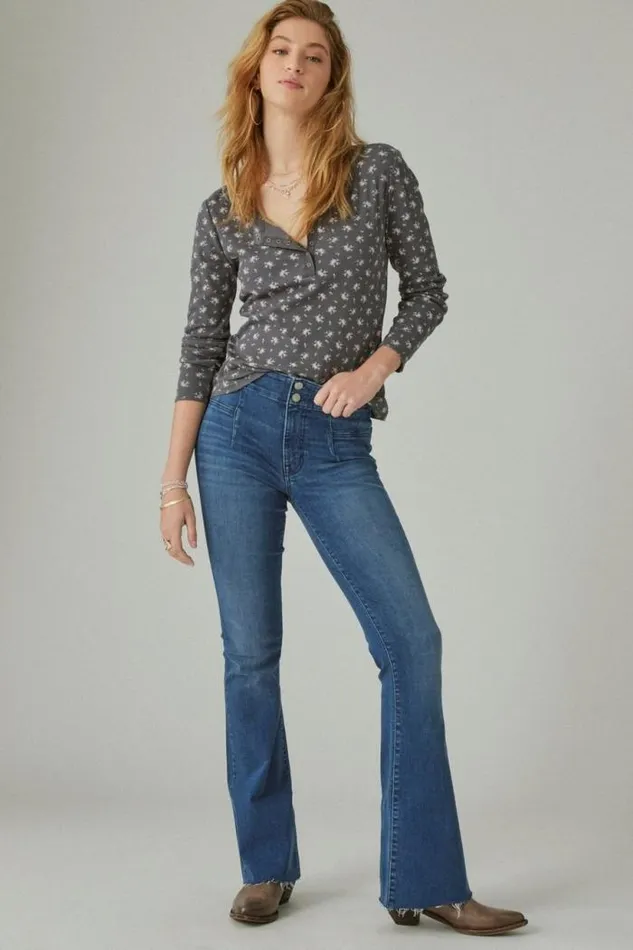Lucky Brand High Rise Stevie Flare Confidence Club Women Jeans