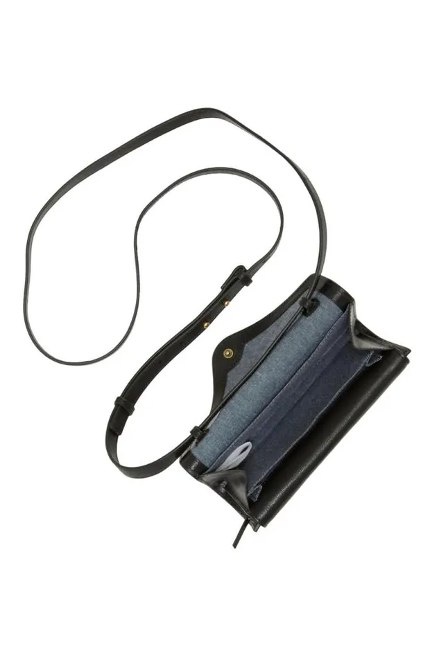 Lucky Brand Love Crossbody Wallet Black Women Handbags