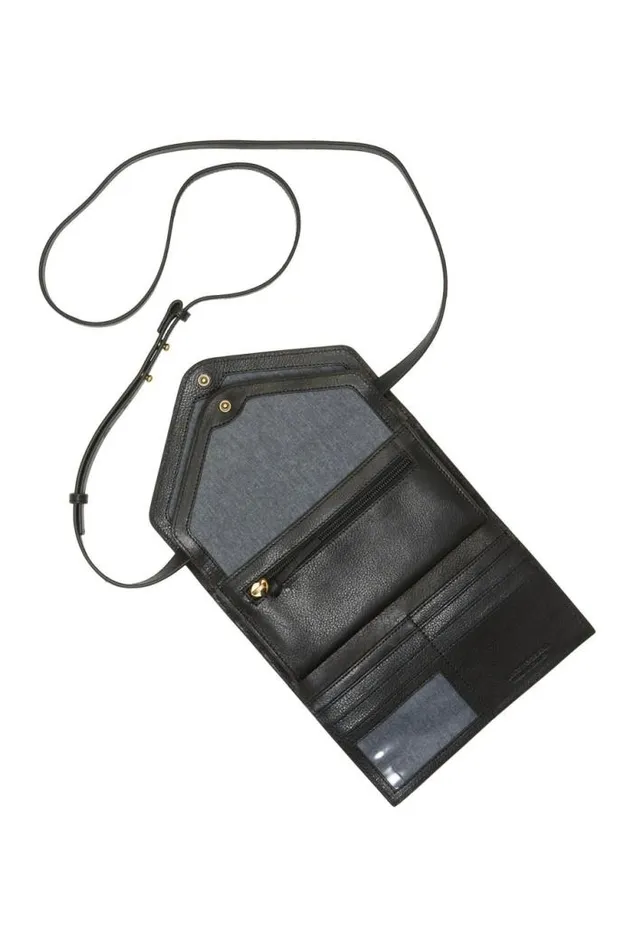 Lucky Brand Love Crossbody Wallet Black Women Handbags