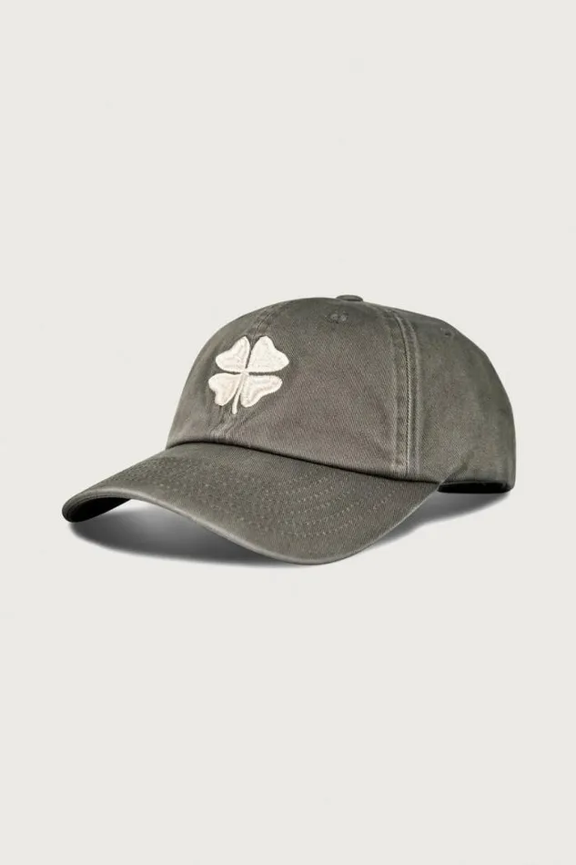 Lucky Brand Lucky Clover Baseball Hat Open Grey Men Hats