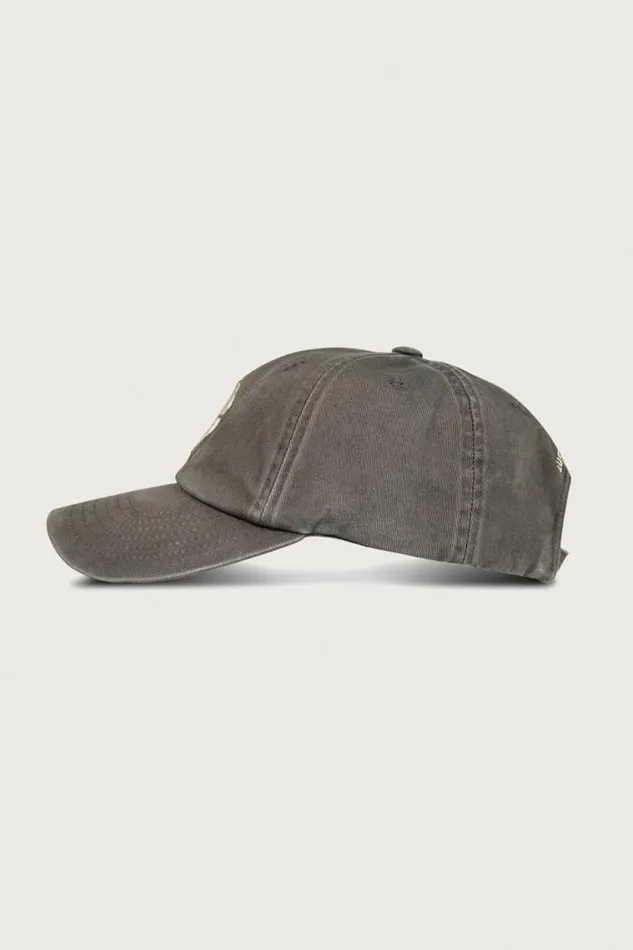 Lucky Brand Lucky Clover Baseball Hat Open Grey Men Hats