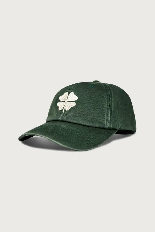 Lucky Brand Lucky Clover Baseball Hat Pine Green Men Hats