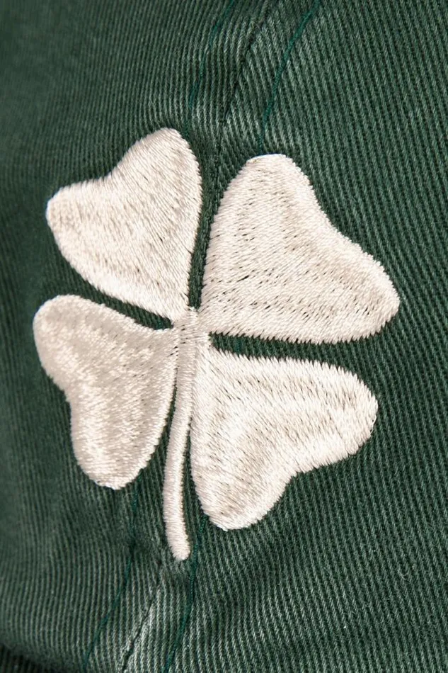 Lucky Brand Lucky Clover Baseball Hat Pine Green Men Hats