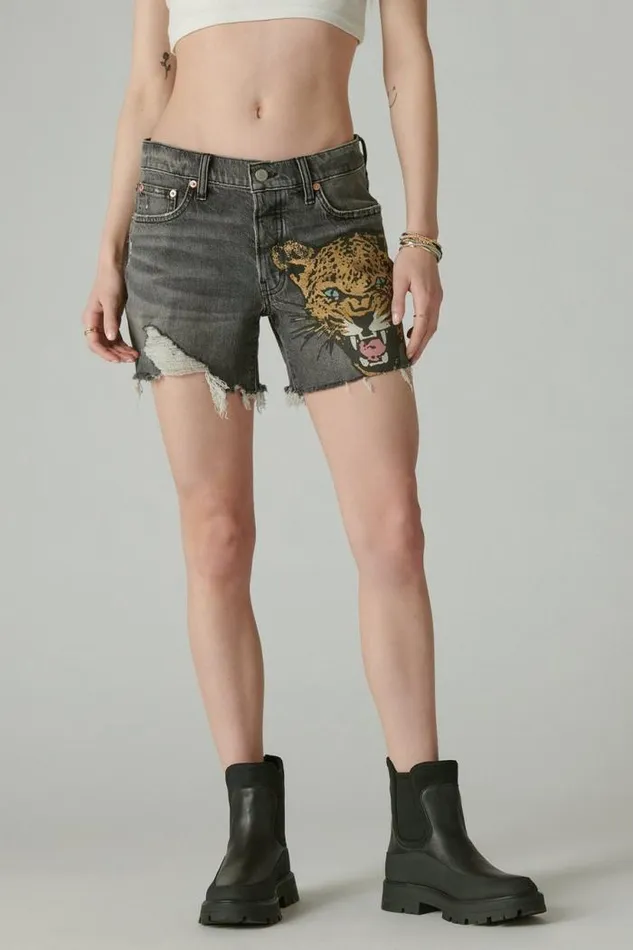 Lucky Brand Lucky Legend 90039s Midi Short Cool Cat Women Shorts