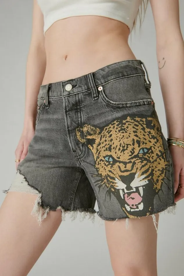 Lucky Brand Lucky Legend 90039s Midi Short Cool Cat Women Shorts