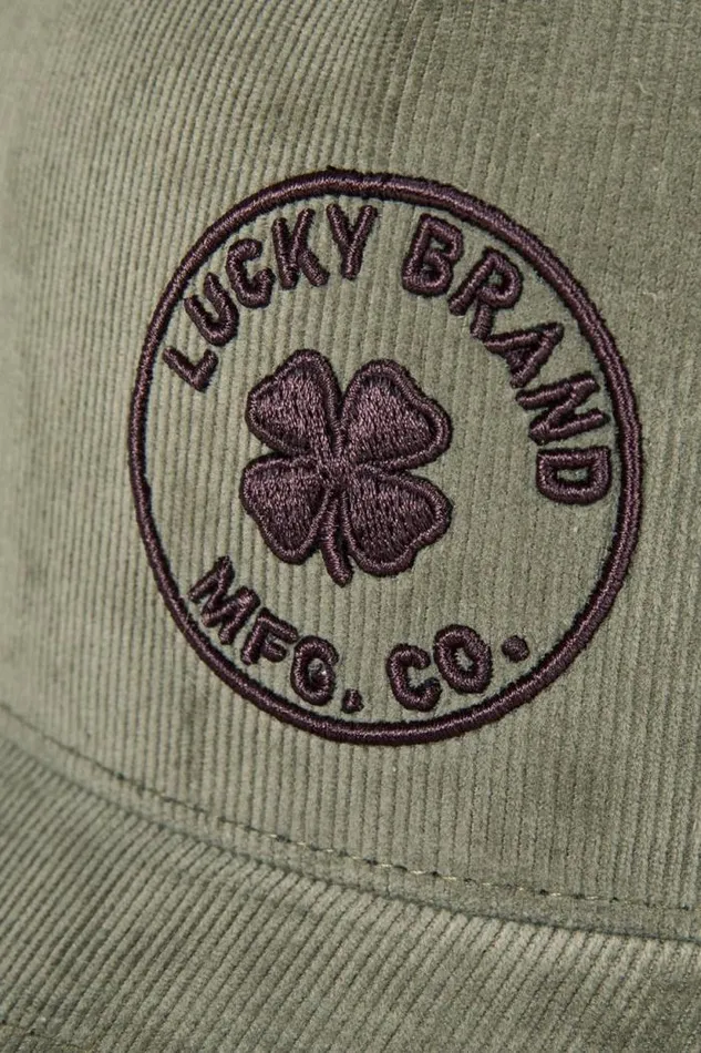 Lucky Brand Lucky Mfg Co Emb Cord Hat Bright Green MenWomen Hats