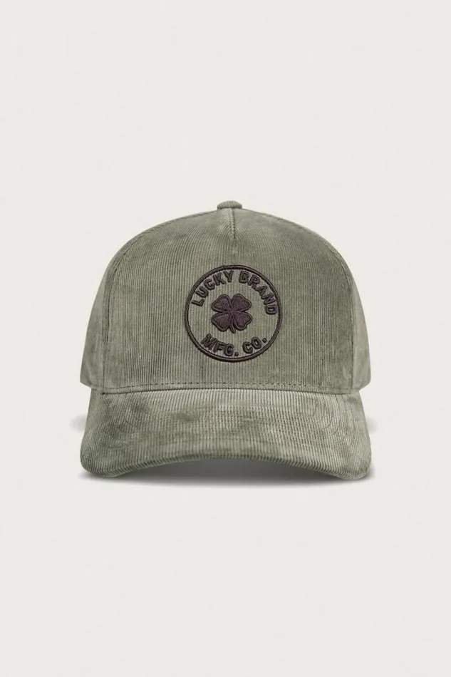 Lucky Brand Lucky Mfg Co Emb Cord Hat Bright Green MenWomen Hats