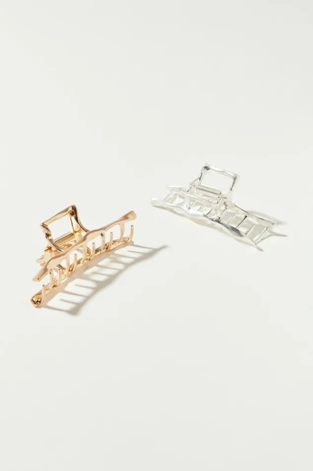 Lucky Brand Metal Claw Set Multi Women Hair Accessories