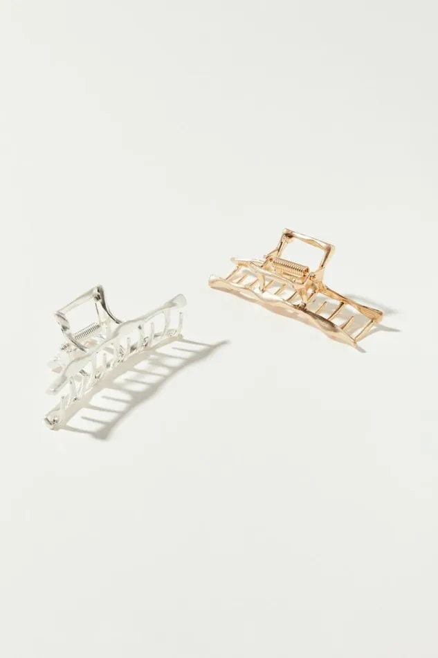 Lucky Brand Metal Claw Set Multi Women Hair Accessories