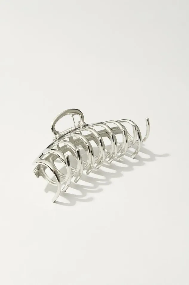 Lucky Brand Metal Claw Silver Women Hair Accessories