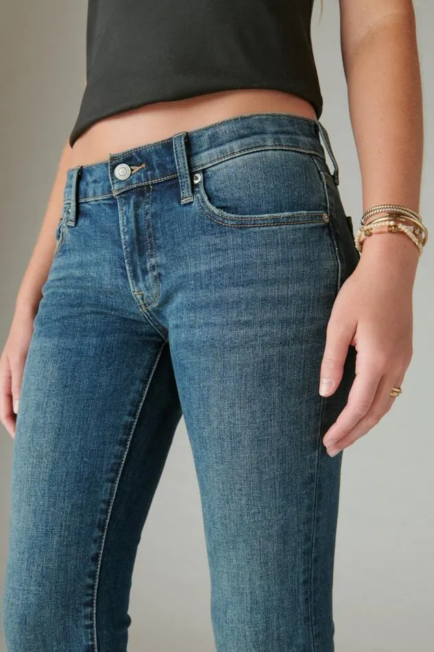 Lucky Brand Mid Rise Sweet Boot Ocean Road Women Jeans