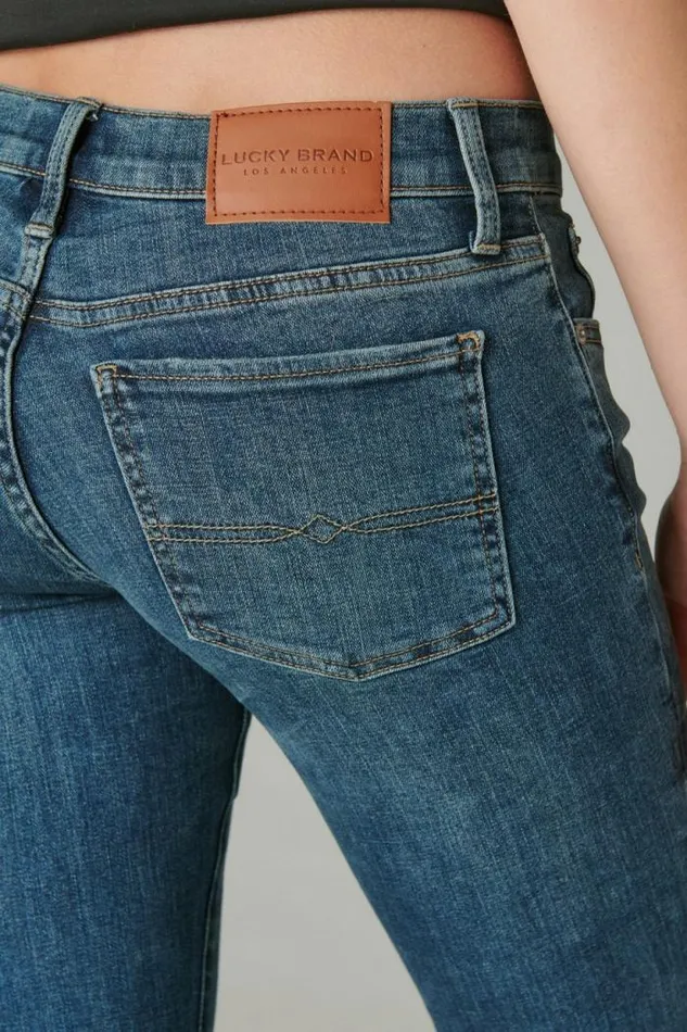 Lucky Brand Mid Rise Sweet Boot Ocean Road Women Jeans