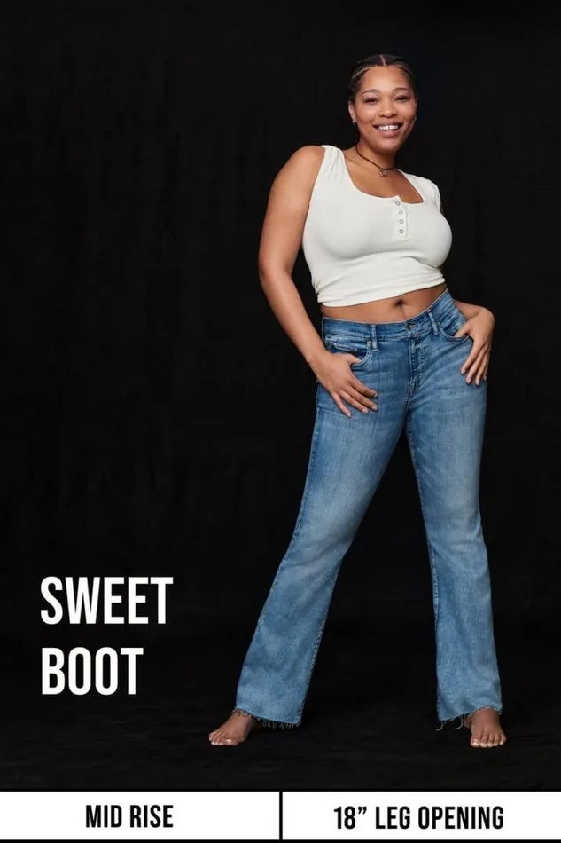 Lucky Brand Mid Rise Sweet Boot Ocean Road Women Jeans