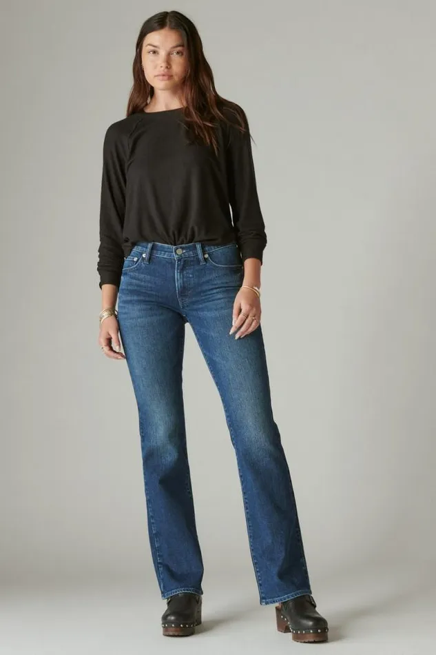 Lucky Brand Mid Rise Sweet Boot Trail Mix Women Jeans