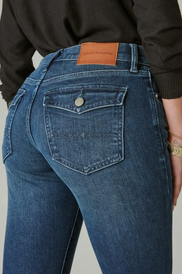 Lucky Brand Mid Rise Sweet Boot Trail Mix Women Jeans