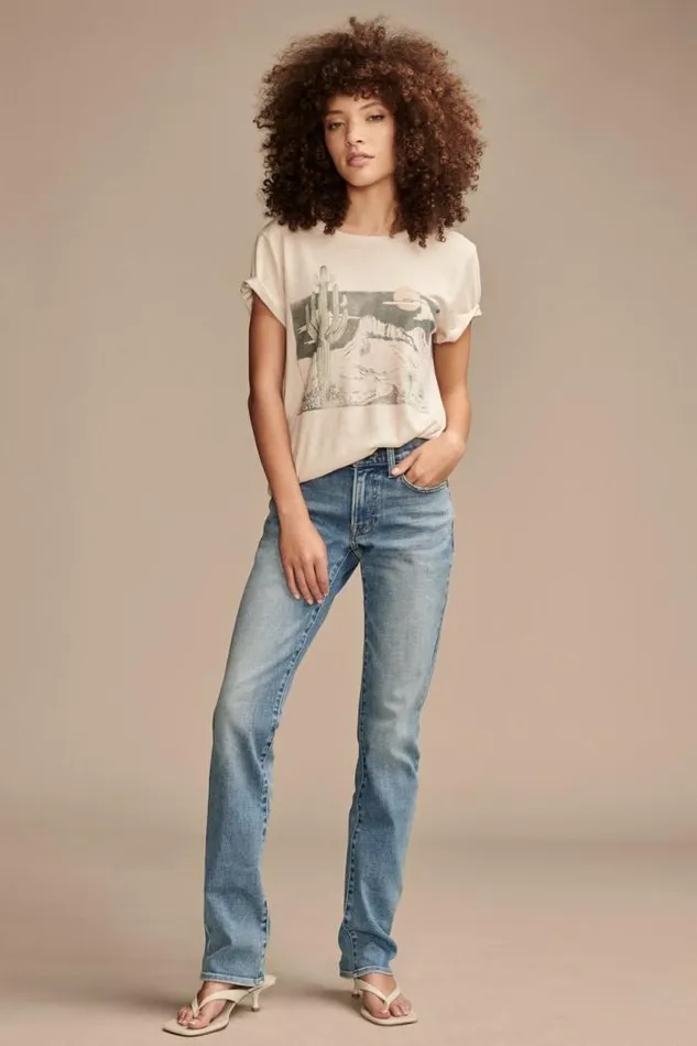 Lucky Brand Mid Rise Sweet Straight Wanderer Women Jeans