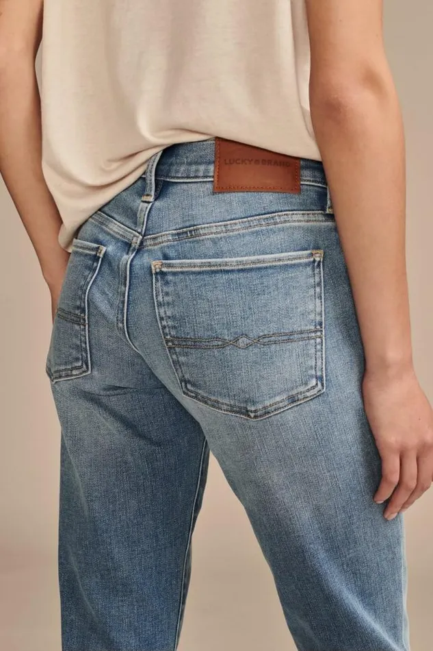 Lucky Brand Mid Rise Sweet Straight Wanderer Women Jeans