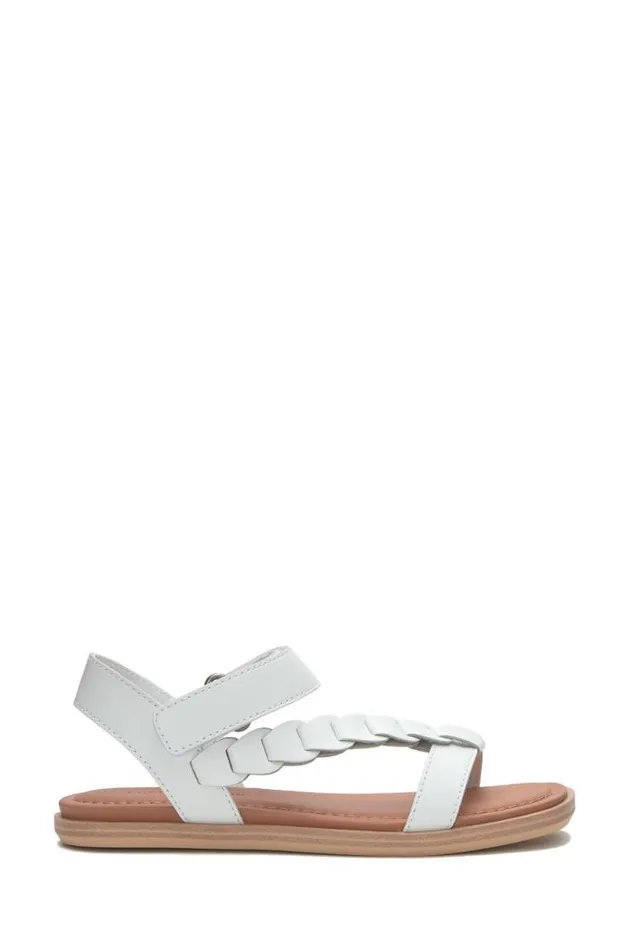 Lucky Brand Natany Braided Sandal Open Whitenatural Women Shoes