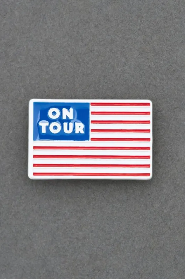Lucky Brand On Tour Enamel Pin Silver Women Jewelry
