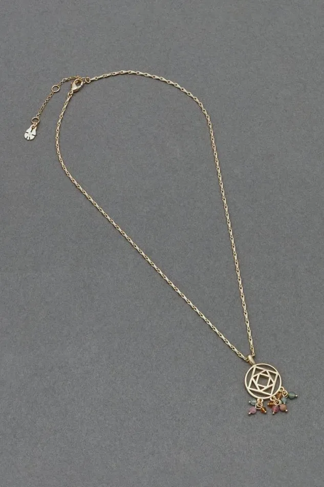 Lucky Brand Openwork Charm Pendant Gold Women Jewelry