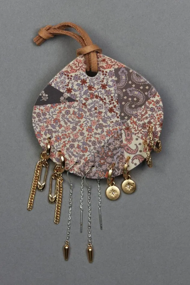 Lucky Brand Patch Print Stud Set Two Tone Women Jewelry