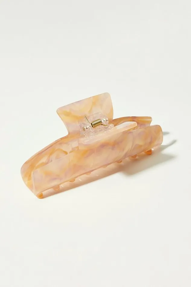 Lucky Brand Pink Marbled Claw Light Pink Women Hair Accessories