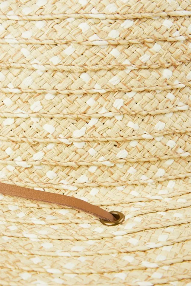Lucky Brand Straw Ranger Chin Strap Hat Natural Women Hats