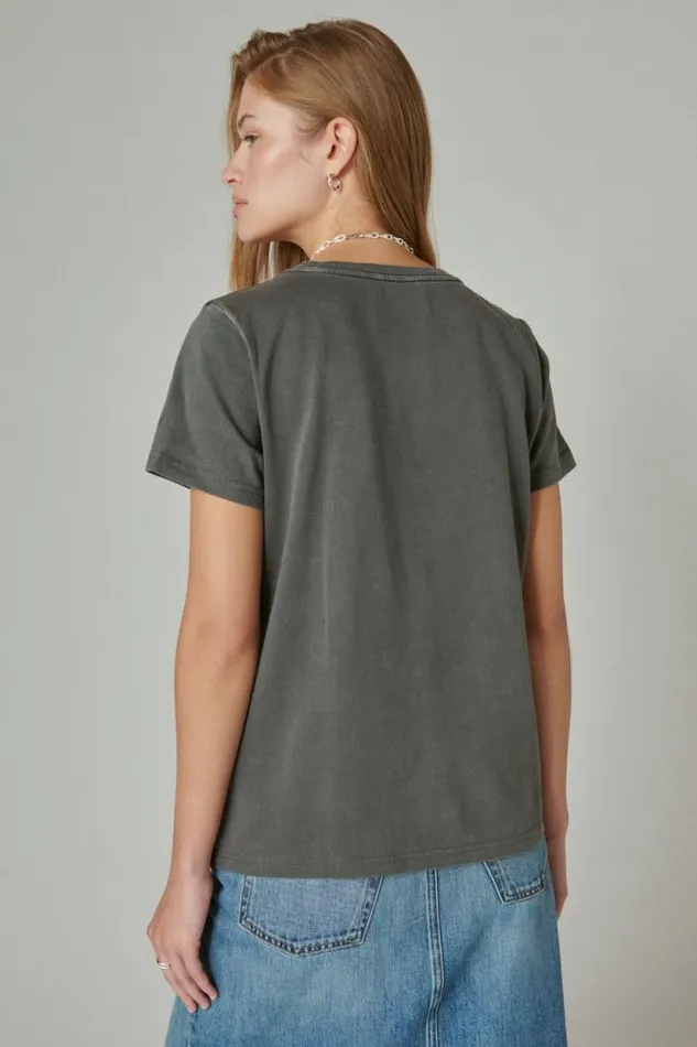 Lucky Brand The Stoner Stretch Limo Women Graphic Tees