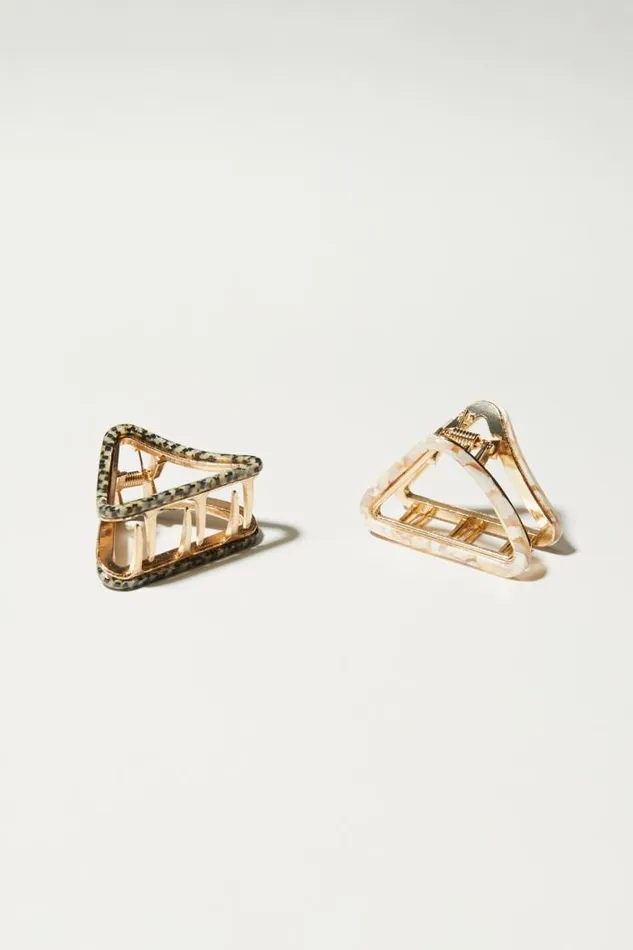 Lucky Brand Triangle Claw Set Multi Women Hair Accessories