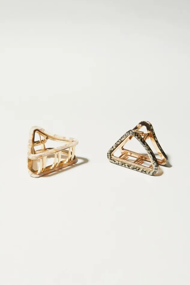 Lucky Brand Triangle Claw Set Multi Women Hair Accessories