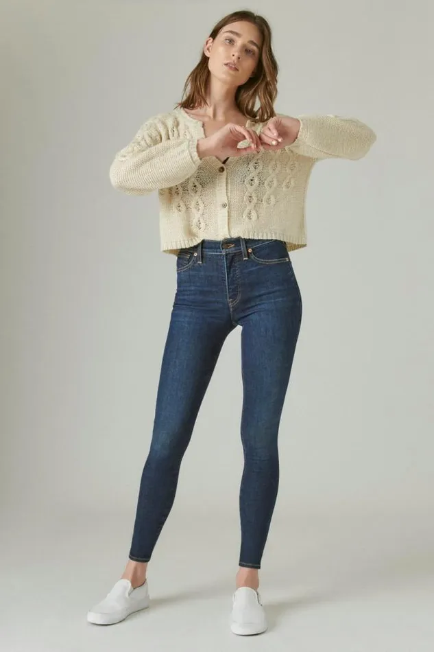 Lucky Brand Uni Fit High Rise Skinny Jean Inclusion Blue Women Jeans