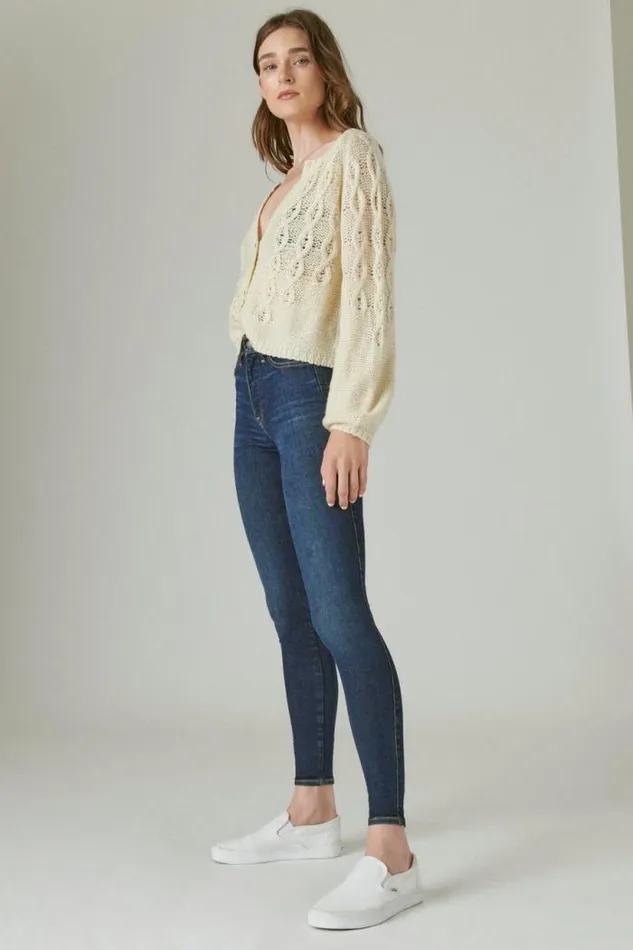 Lucky Brand Uni Fit High Rise Skinny Jean Inclusion Blue Women Jeans
