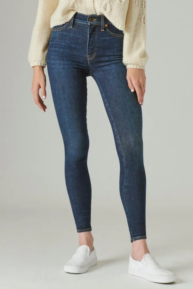 Lucky Brand Uni Fit High Rise Skinny Jean Inclusion Blue Women Jeans