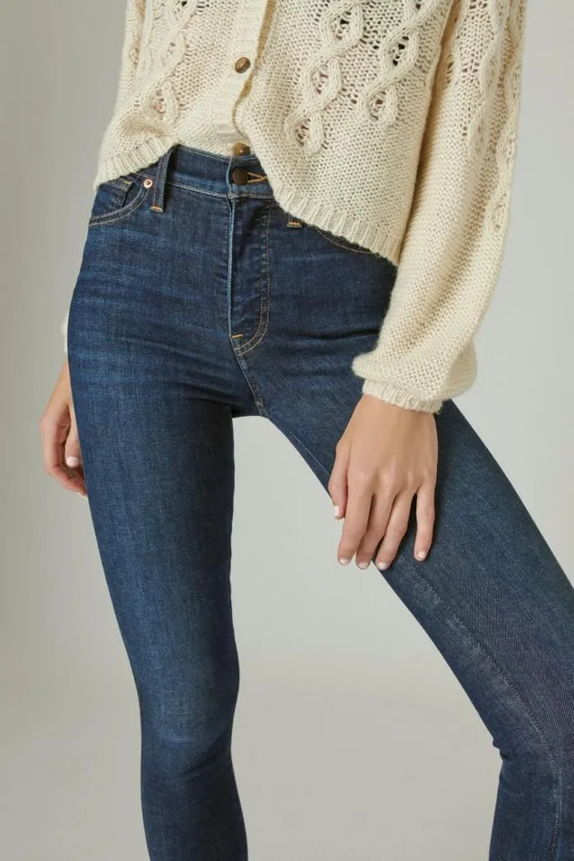 Lucky Brand Uni Fit High Rise Skinny Jean Inclusion Blue Women Jeans